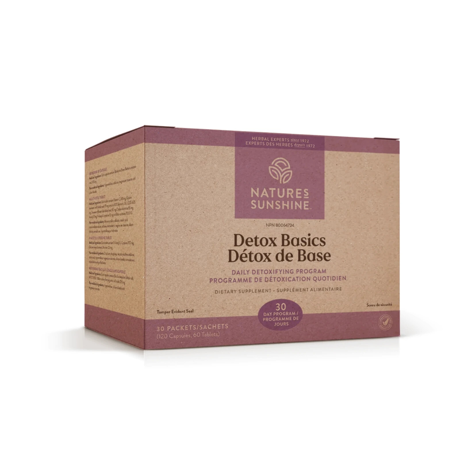 Nature’s Sunshine Detox Basics 30 Packets 120 Capsules 60 Tablets New in Box