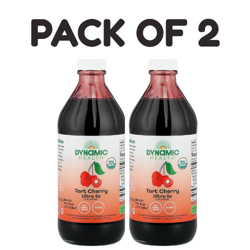 Dynamic Health Tart Cherry Ultra 5X Concentrate – 16 fl oz (473 ml) – Pack of 2