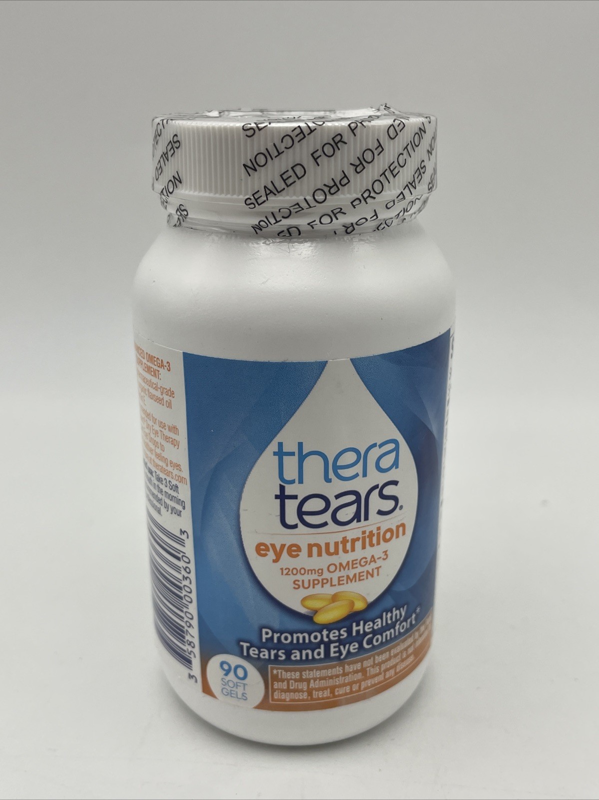 Thera Tears Eye Nutrition Therapy Omega-3 Softgels 1200mg – 90 Exp 06/28