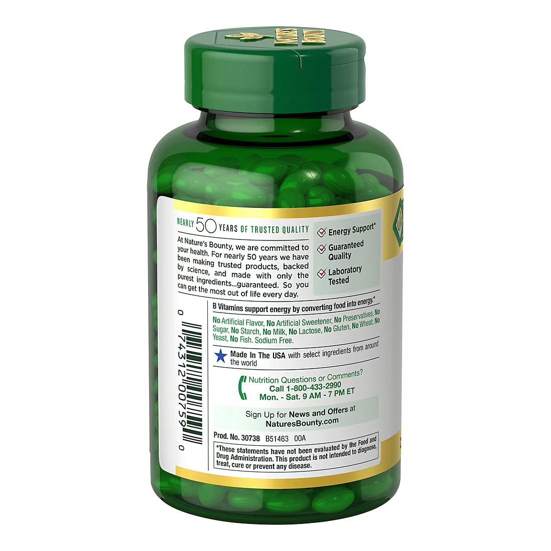 Nature’s Bounty Biotin 10,000 mcg, 250ct 2 pack,500 tabs