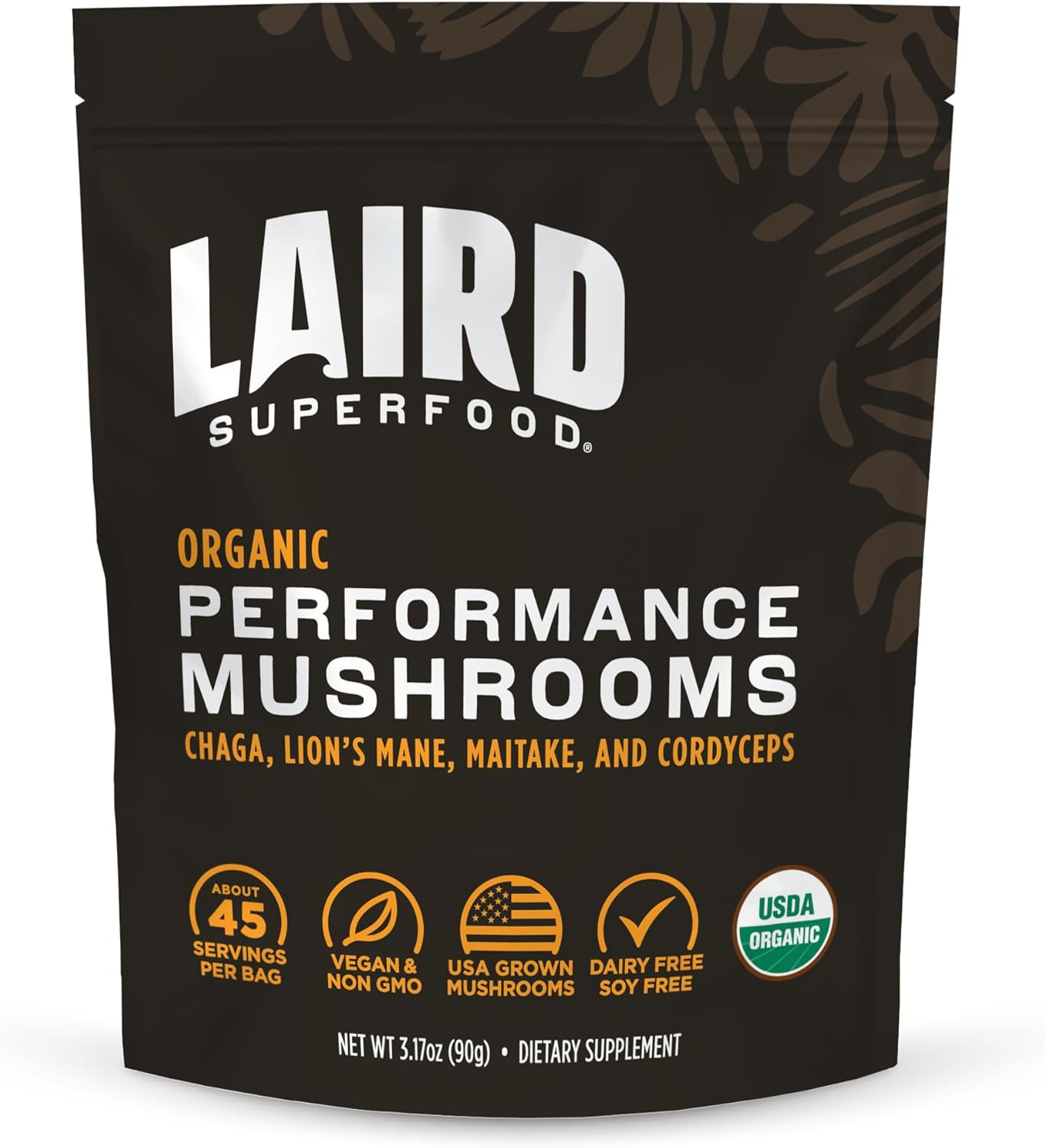 Organic Performance Mushroom Blend with Chaga, Cordyceps, Lion’S Mane and Mai…