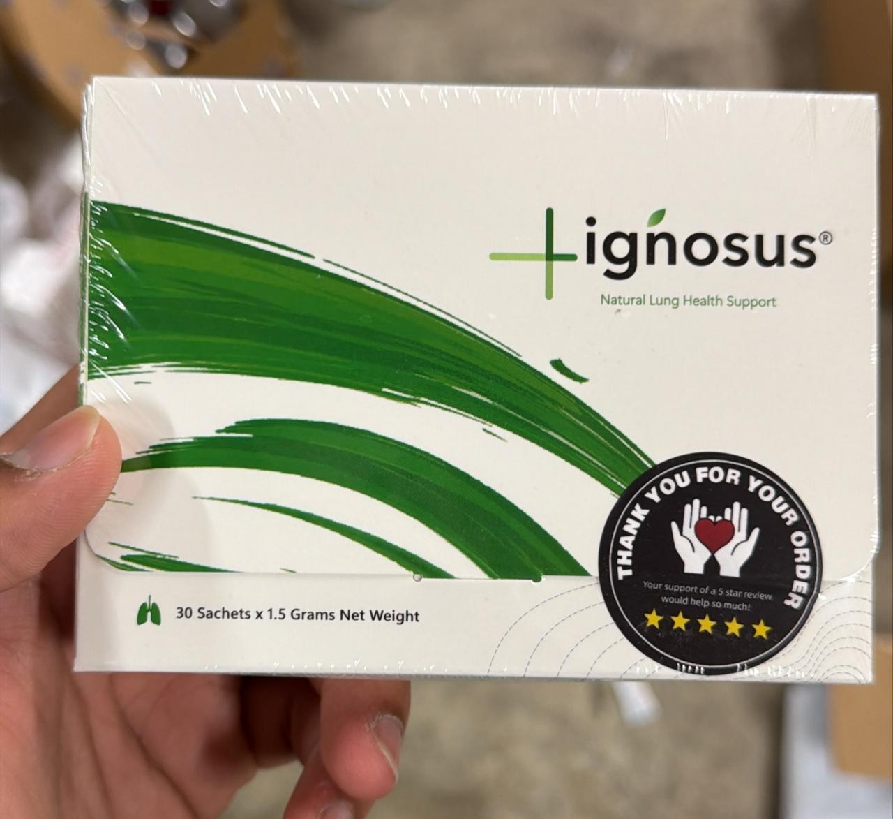 Lignosus Natural Respiratory & Lung Health Supplement 30 Sachets – Free Ship