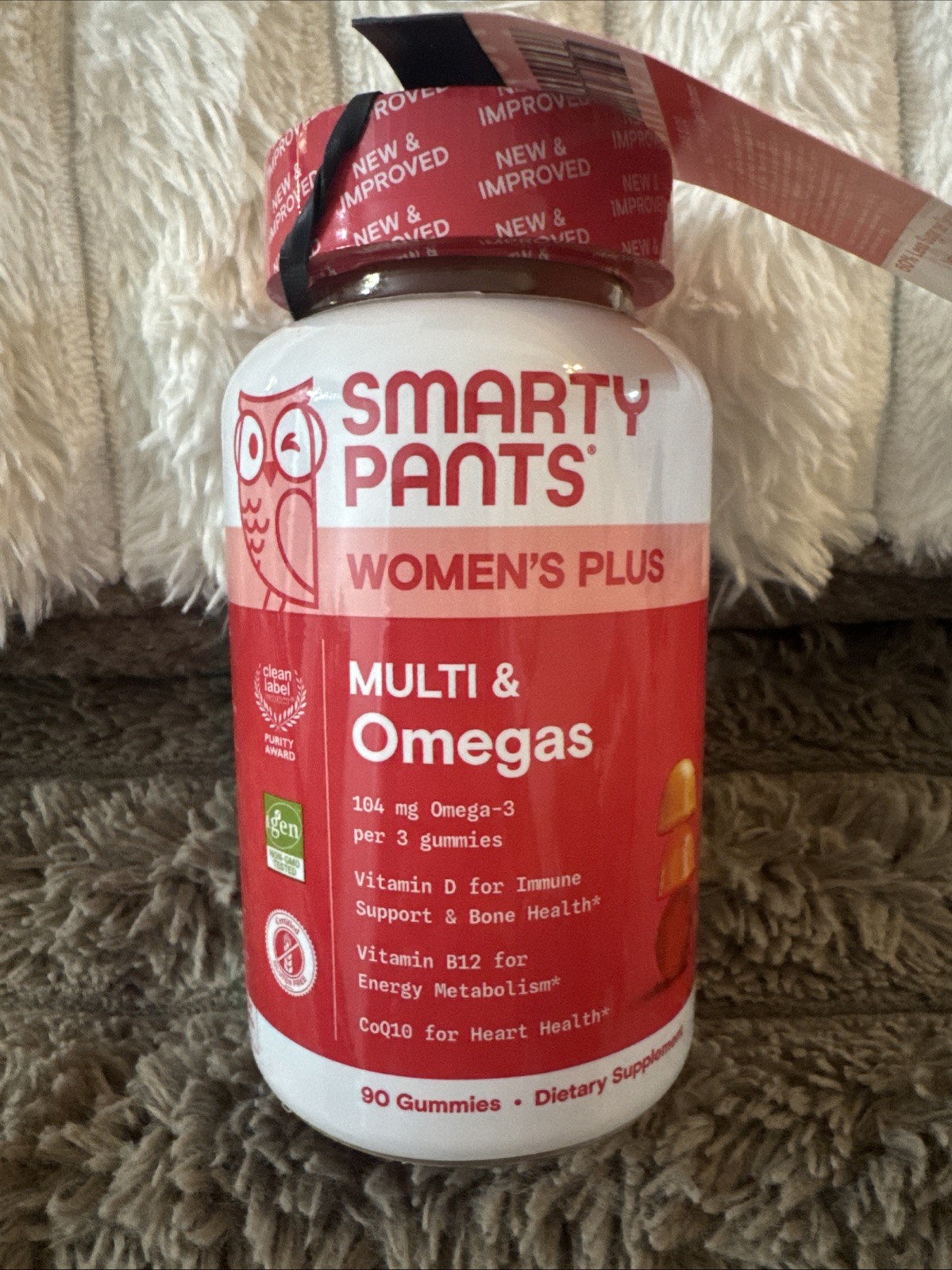 Women’s Plus, Multi & Omegas Gummies, Strawberry, Orange, and Lemon Creme, 90