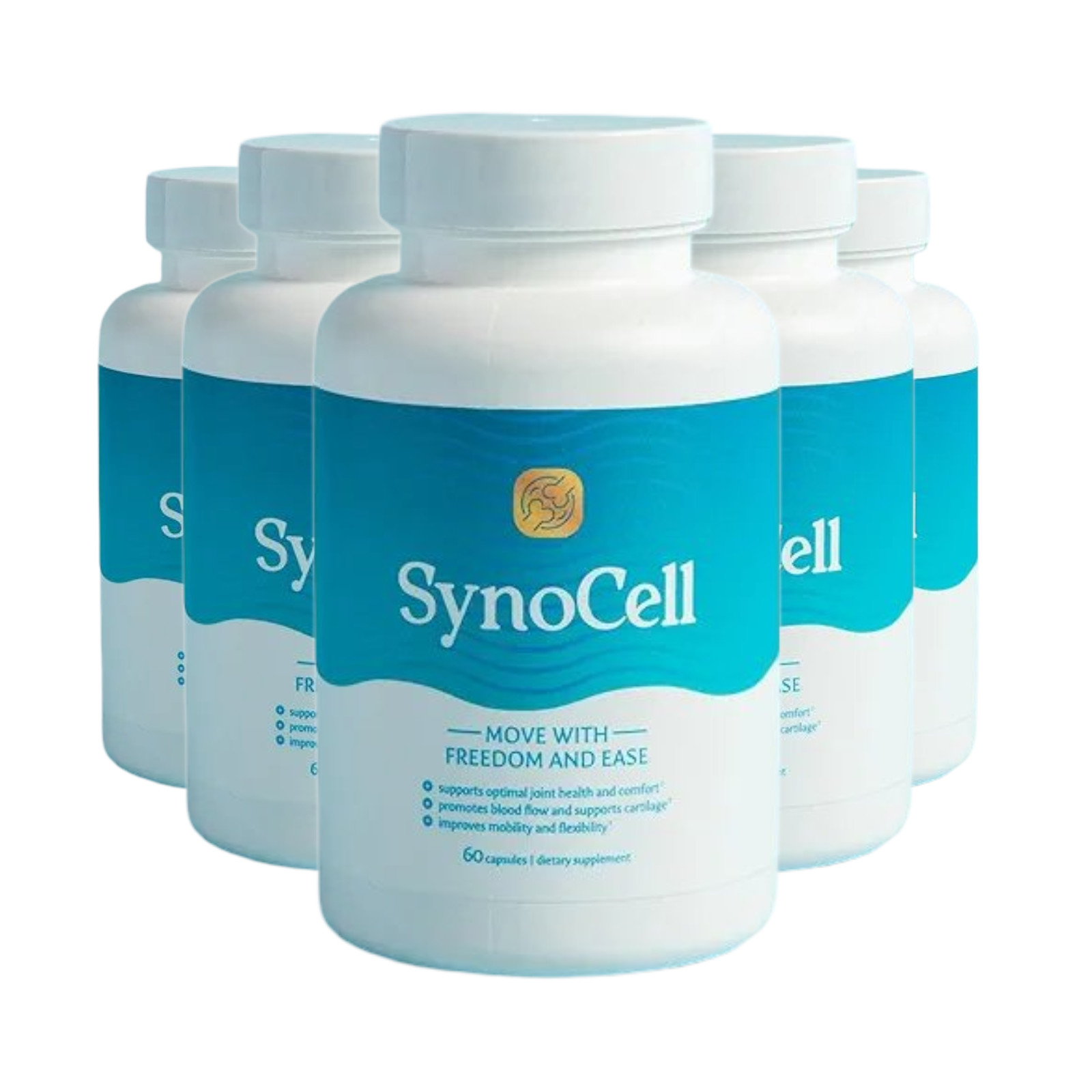5-Pack Synocell Capsules – Back Neck and Joint Support Complex – 300 Caps