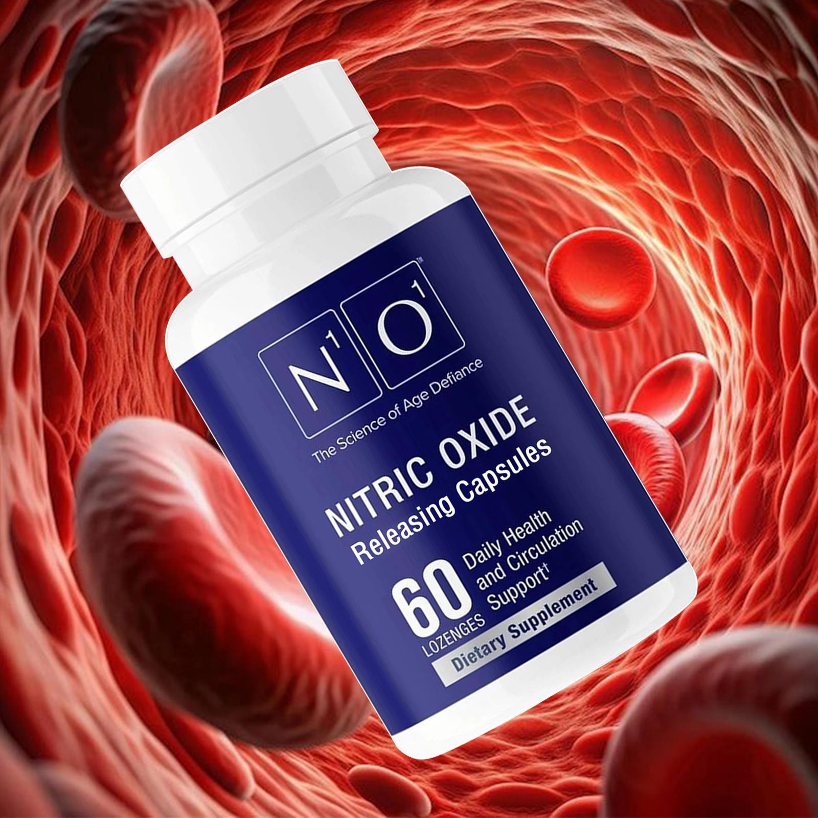 N1O1 Nitric Oxide Lozenges – 60 Count Supplement for Heart Health, Circulation