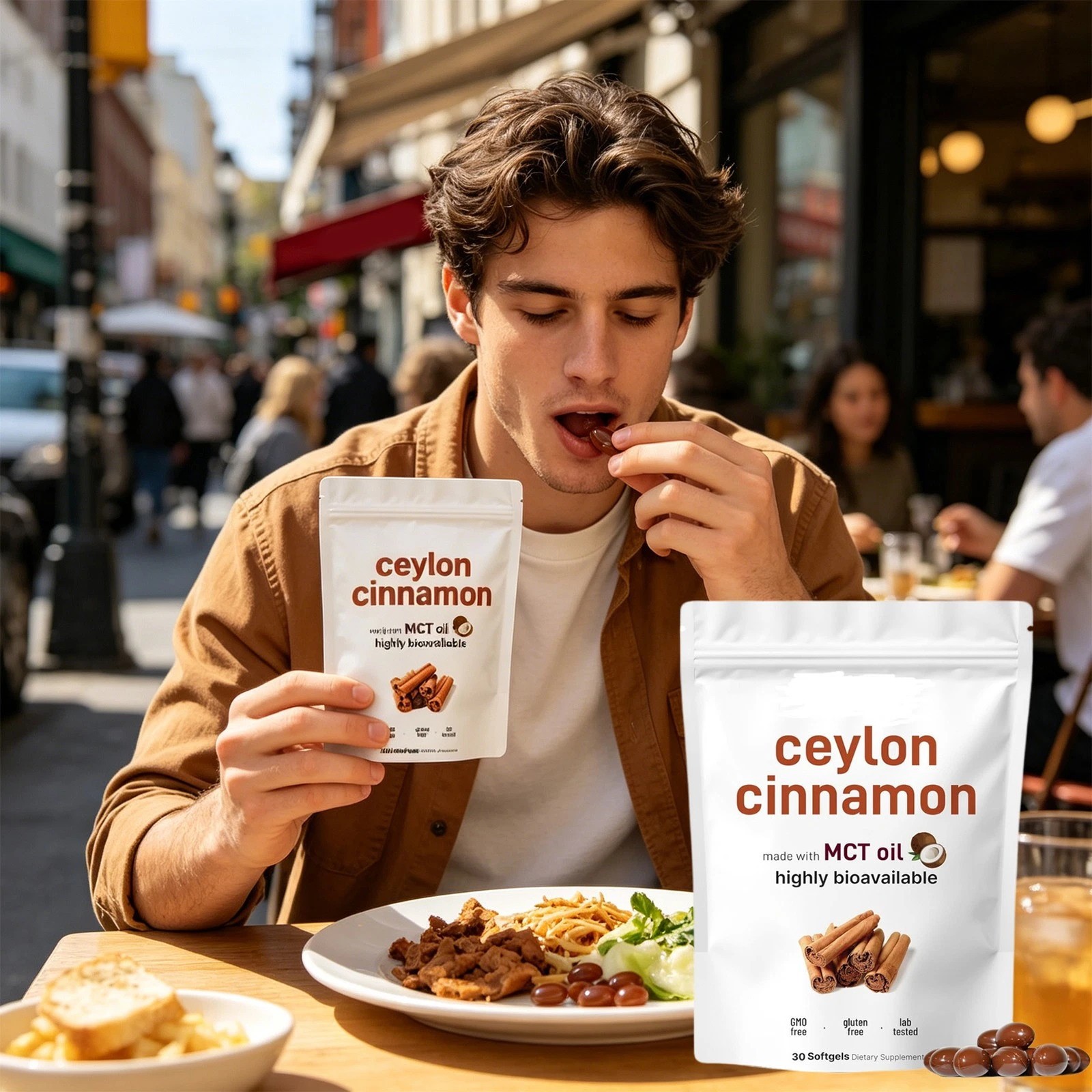 Ceylon Cinnamon 7,200Mg Equivalent | 300 Softgels with MCT Oil | Highly Bioavail