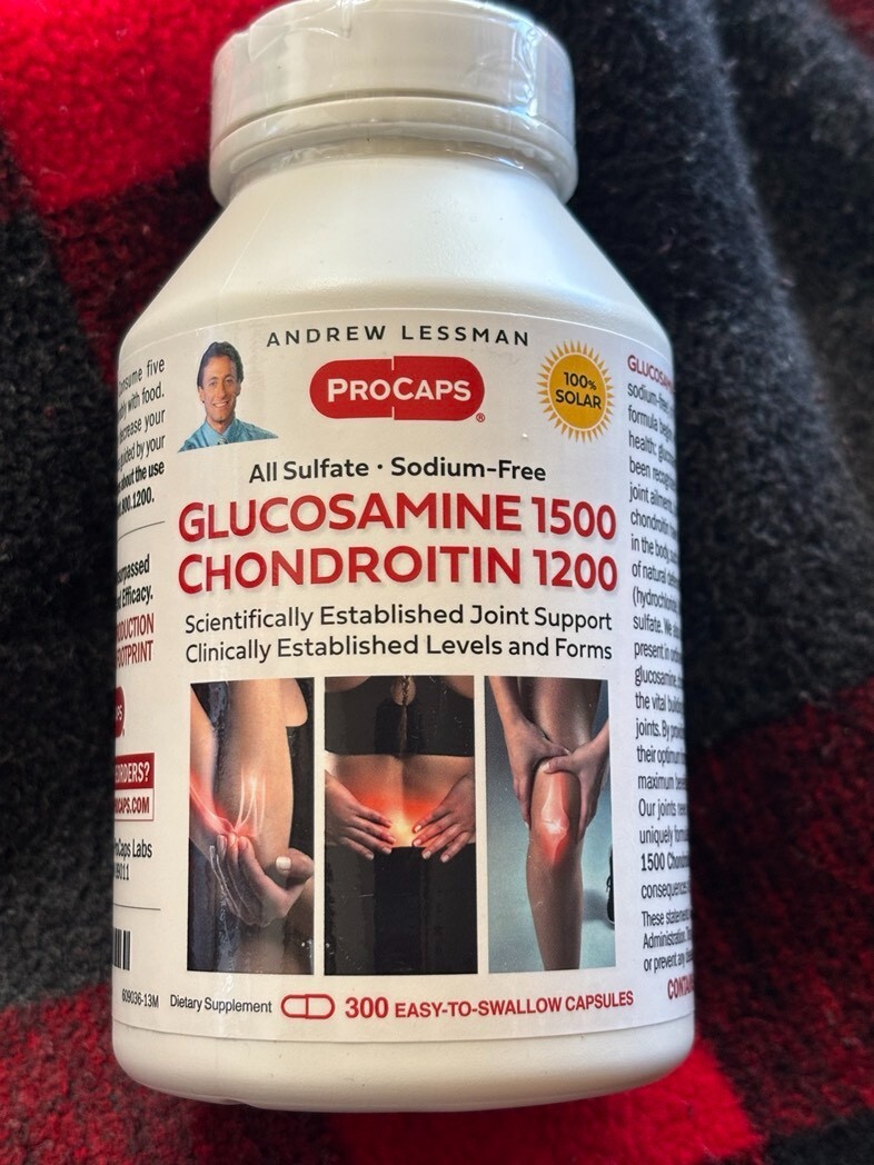 Andrew Lessman Glucosamine 1500 & Chondroitin 1200 300 Capsules Exp. 02/28/2028