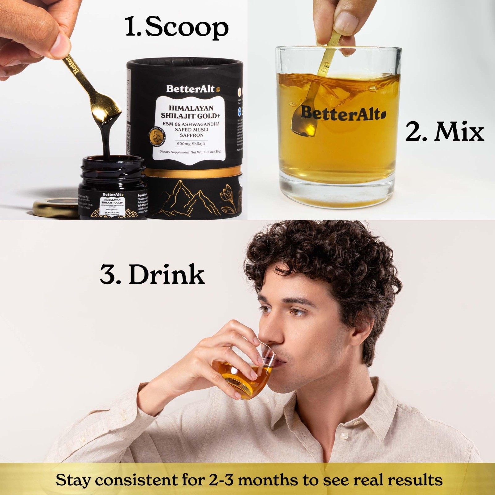 Pure Himalayan Shilajit Gold 30g | Boost Strength & Recovery | Vegan, Lab Tested