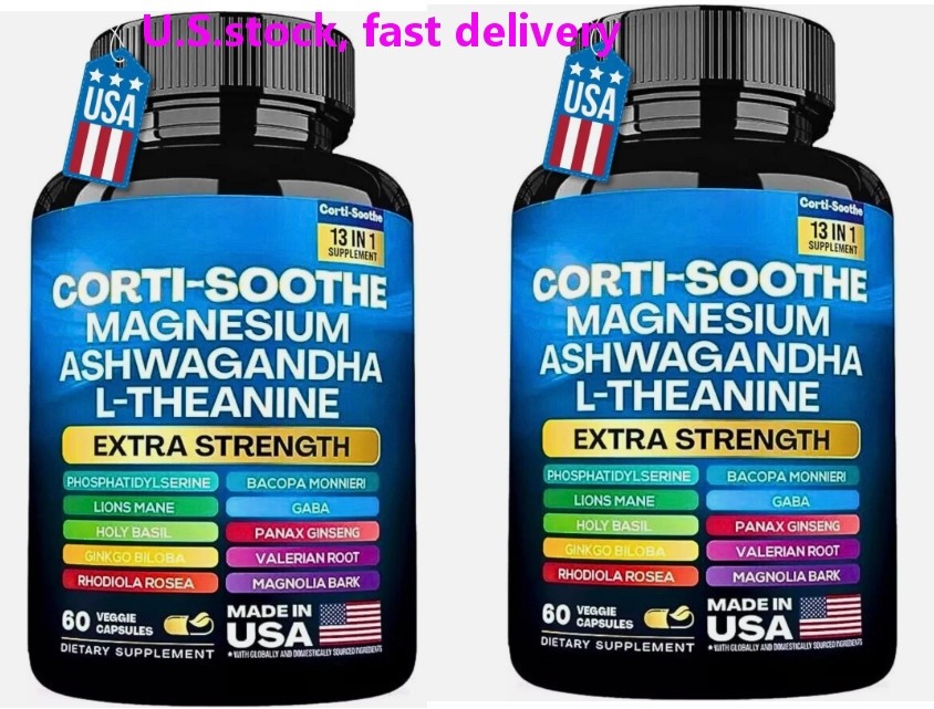 CORTI-SOOTHE Cortisol Magnesium Ashwagandha L-theanine – Relieve Stress-2PCS+
