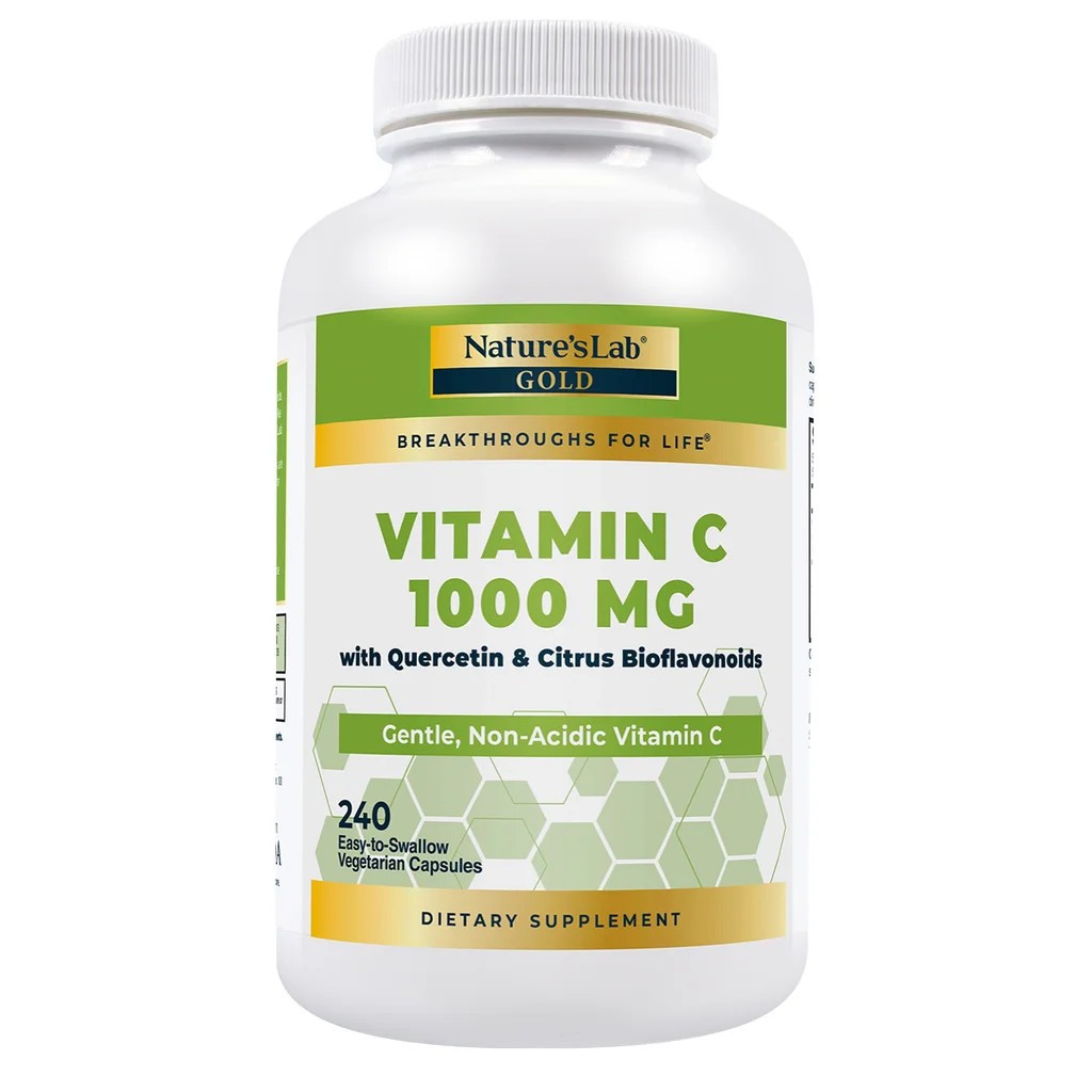Nature’s Lab Vitamin C 1000 mg with Quercetin & Citrus Bioflavonoids 240 ct