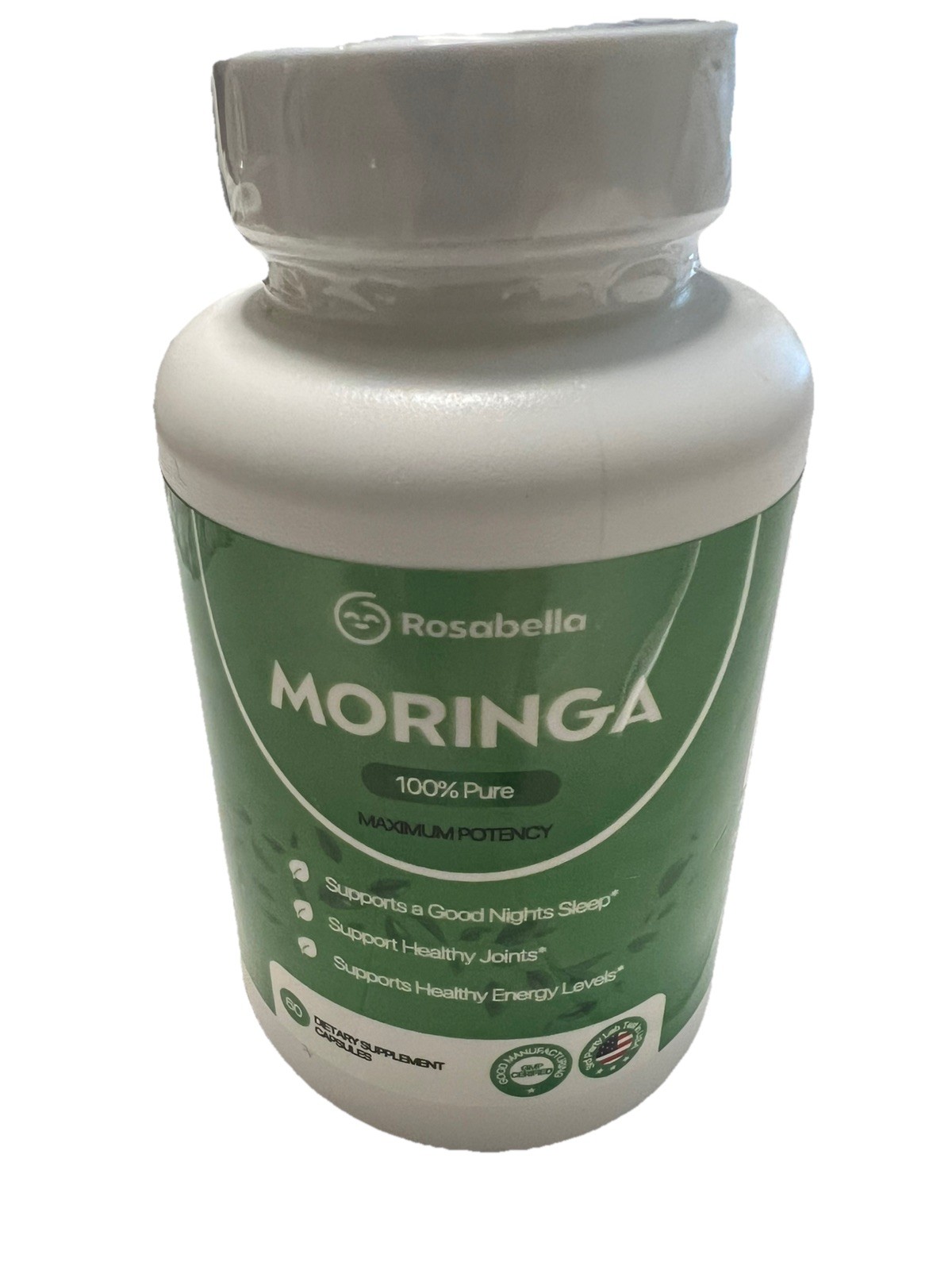 RosabeIIa Capsules-Pure Moringa Powder Energy Skin&Gut Health Superfood exp 3/27