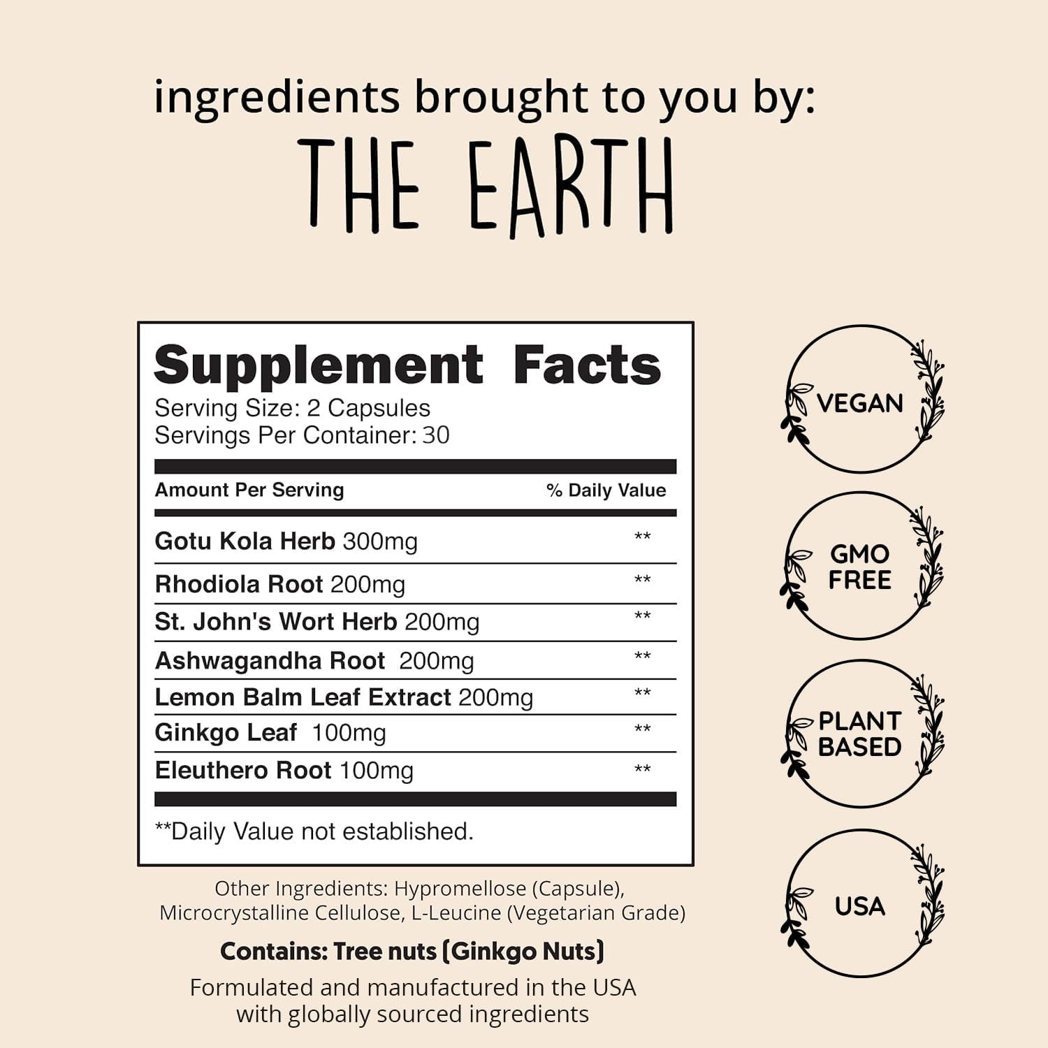Joy-Filled Mood Support Supplement – 7 Herb Complex + St. Johns Worts (120 Ct…