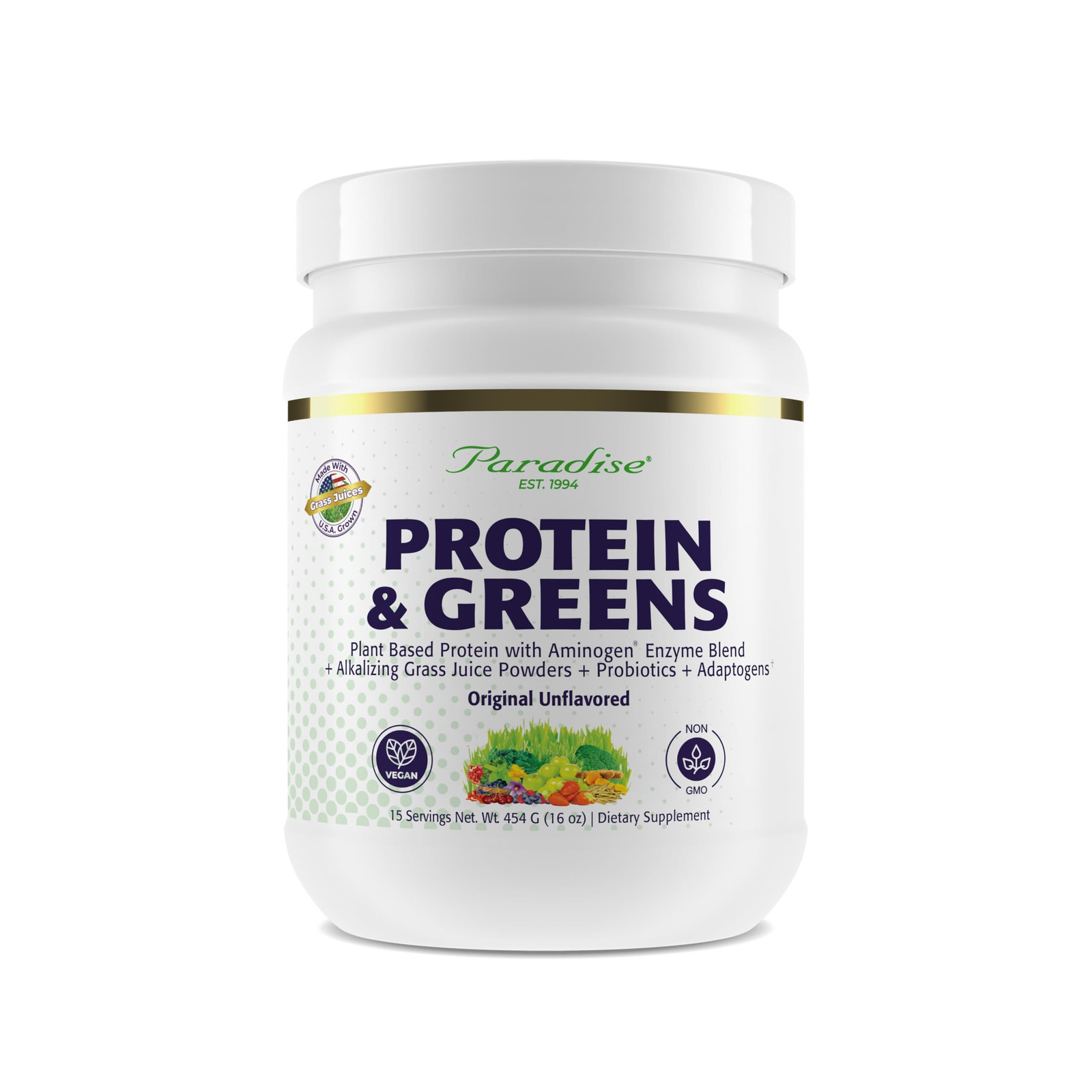 Paradise Herbs ORAC Energy Protein & Greens 1 Pound (Pack of 1), No Color