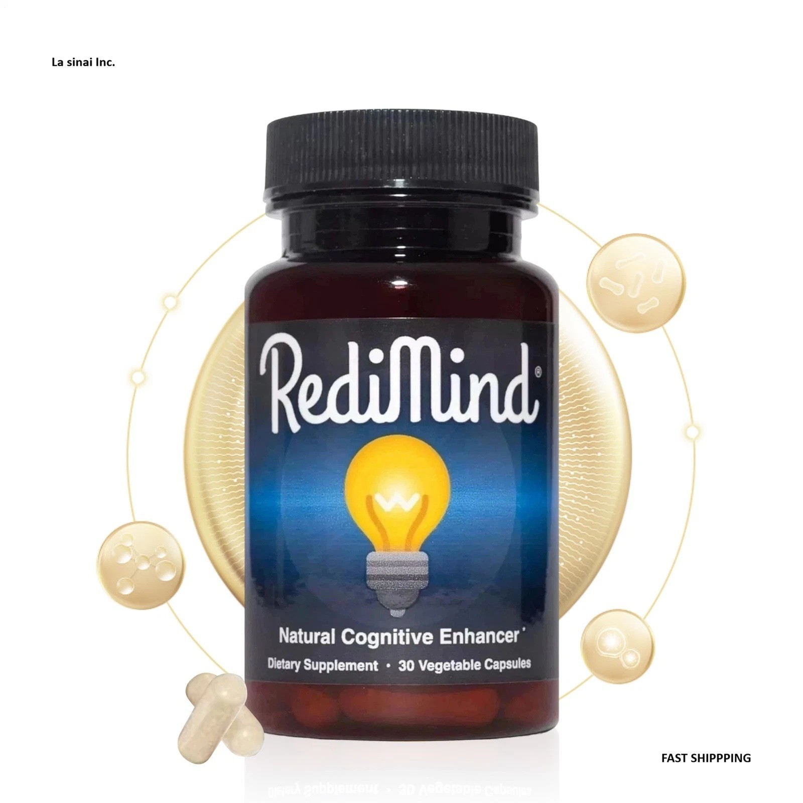 (2 Packs) RediMind Cognitive Enhancer 30 Caps Natural Focus Memory Brain Health