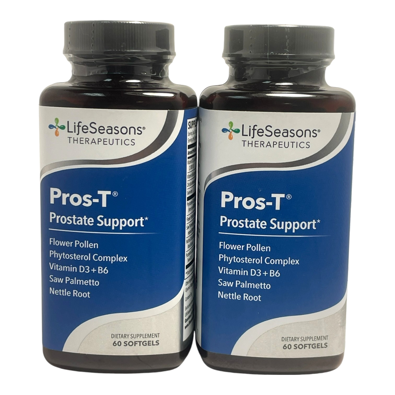 *LifeSeasons Pros-T Prostate Support Dietary Supplement -60 Softgels- LOT OF 2