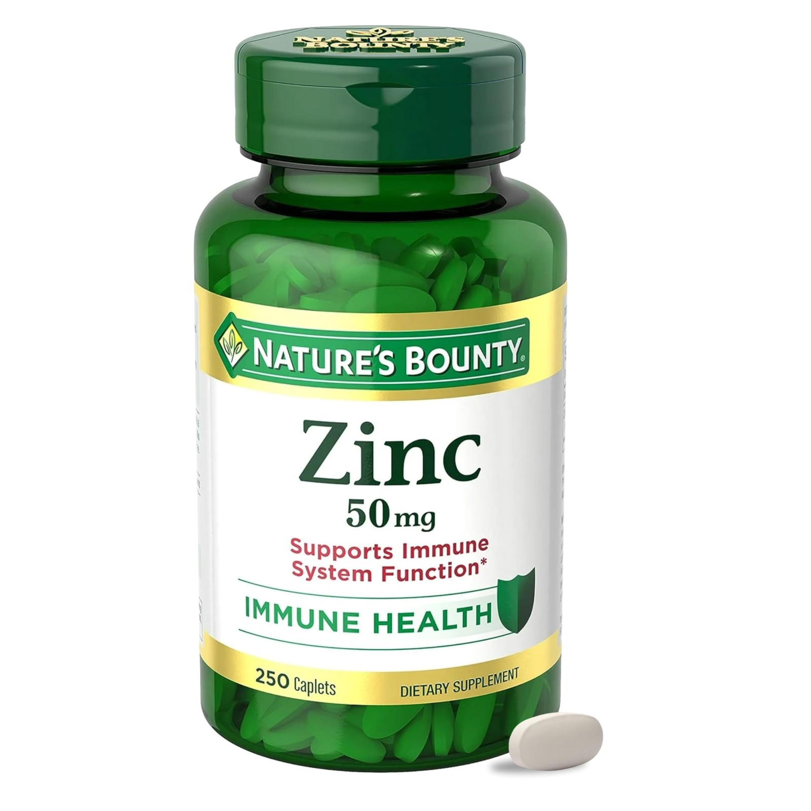 Nature’s Bounty Zinc 50mg, Immune Support & Antioxidant 250 Count (Pack of 1)