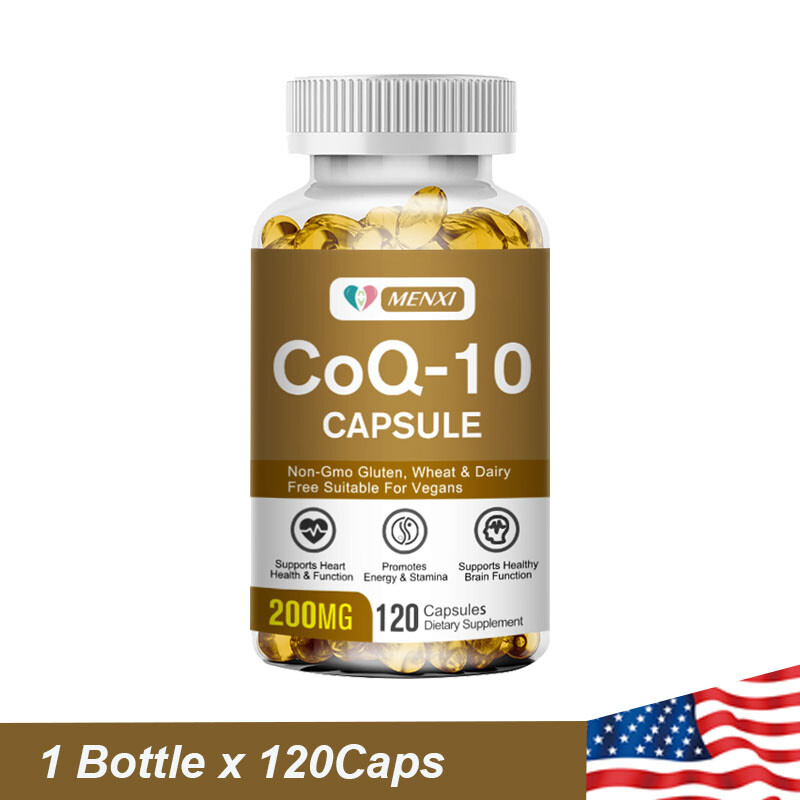 CoQ10 200mg Softgels COQ10 – CQ10 Coenzyme Q10 Supplement, for Cellular Energy