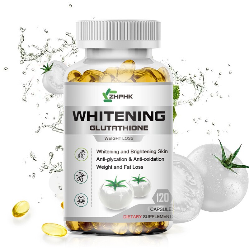 500mg L-Glutathione Capsule Anti Aging Skin Whitening White Tomato Supplement