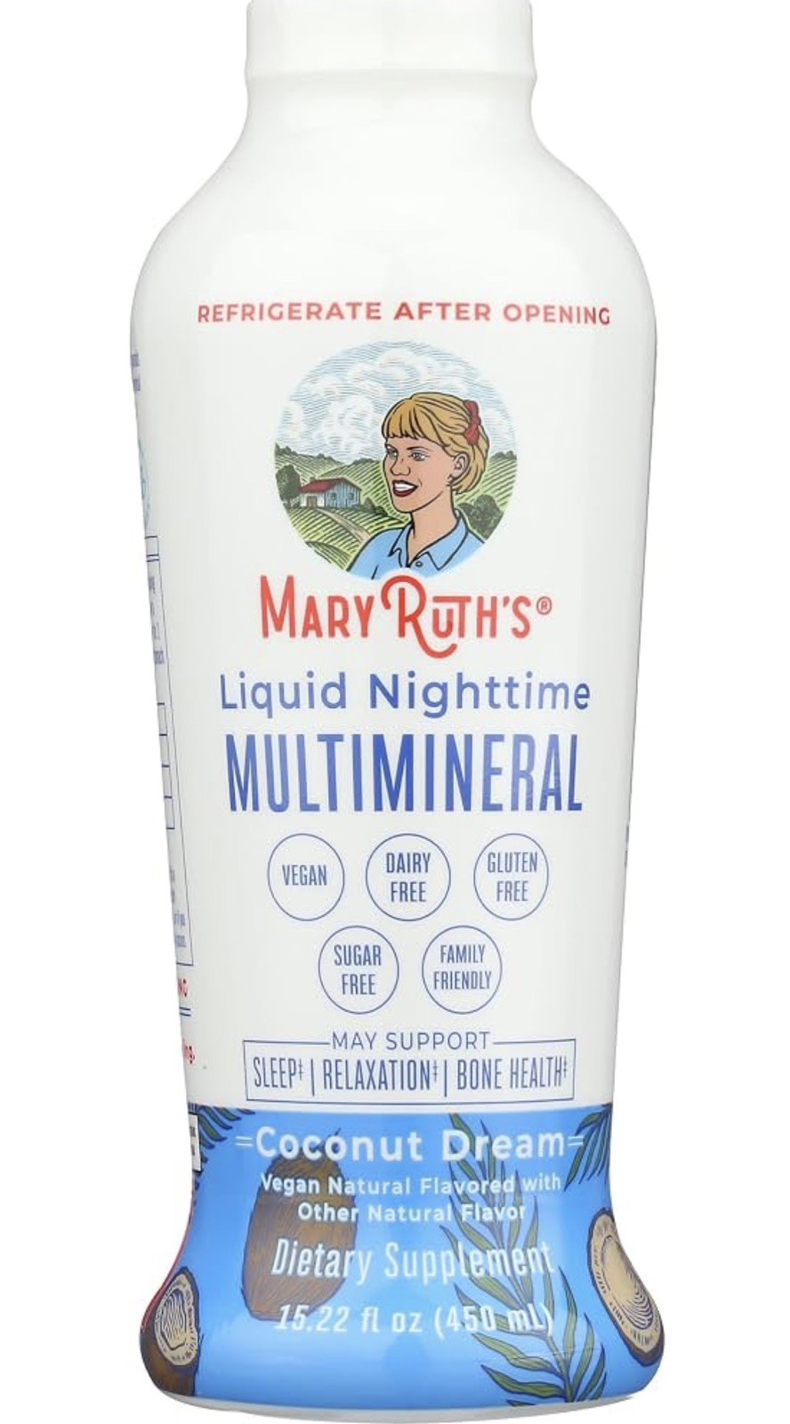 MARY RUTH’S Liquid Nighttime Multimineral Coconut Dream 15.22 Fl Oz