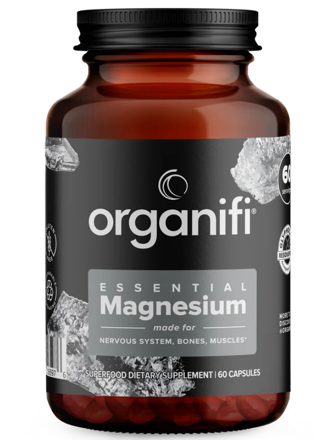 Organifi Essential Magnesium Glycinate Bone Muscle Support, 60 caps
