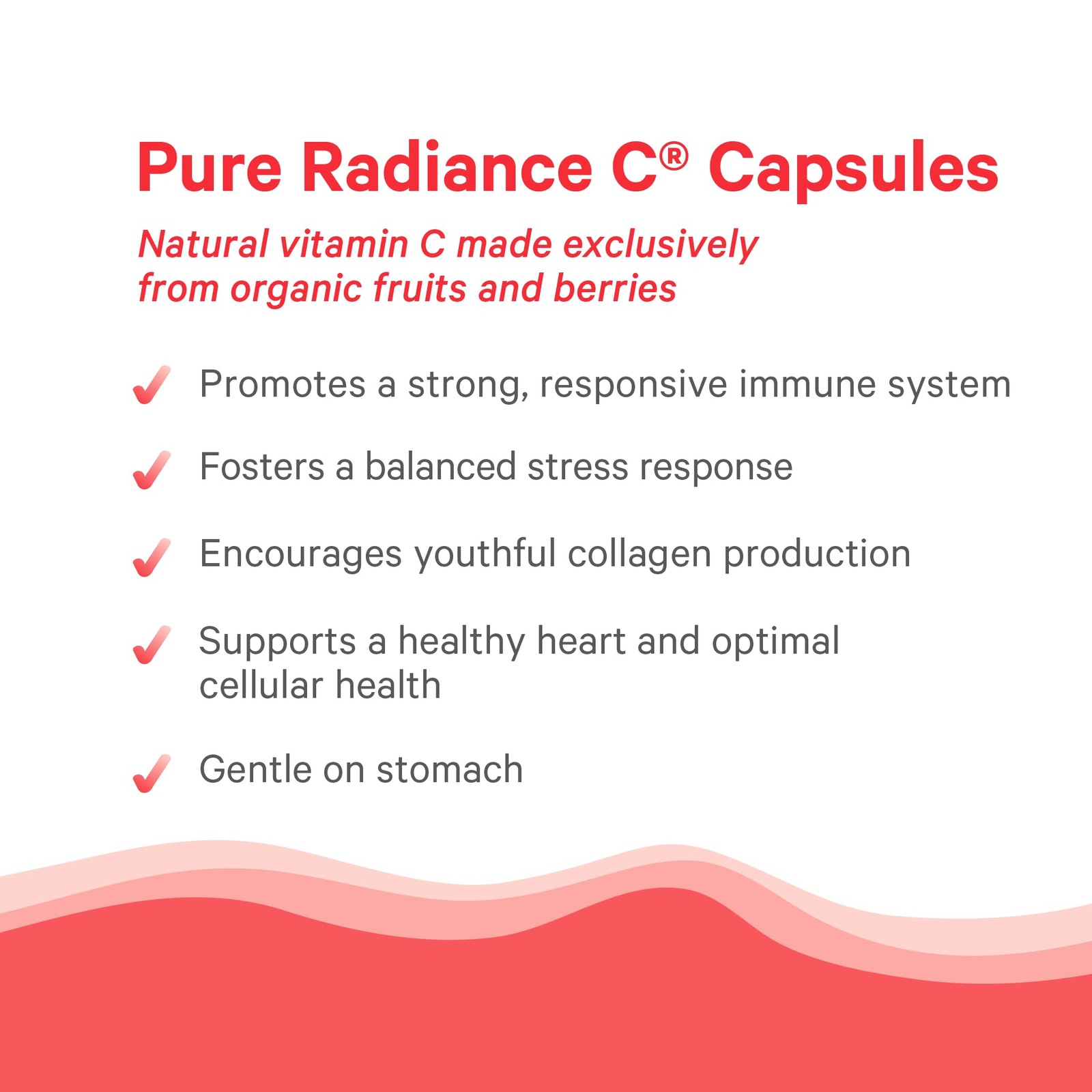 Vitamin C Capsules Non-GMO Whole Food Supplement Immune Collagen Support