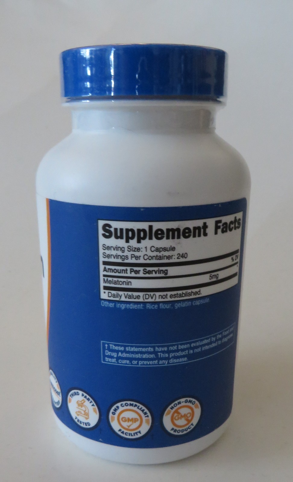 Nutricost Melatonin 5mg, 240 Capsules – 5mg Per Serving Exp. 04/2028 NEW