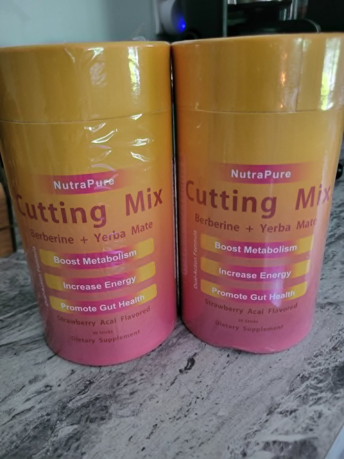 LOT OF 2 – Leefar Cutting Drink- Mix Metabolism Support Berberine – 60 Packets!