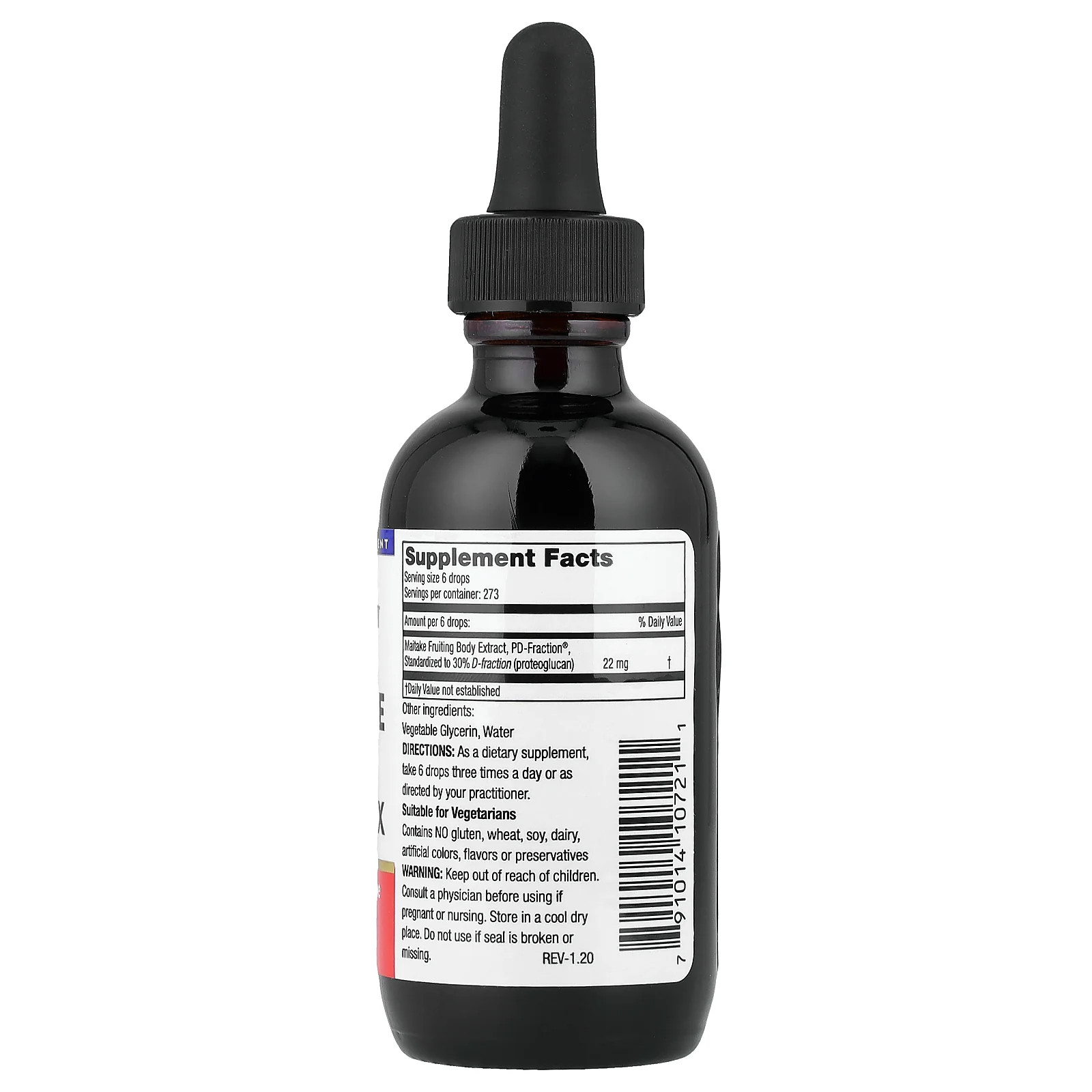 2 X Mushroom Wisdom, Maitake D Fraction�, Pro 4X, 60 ml