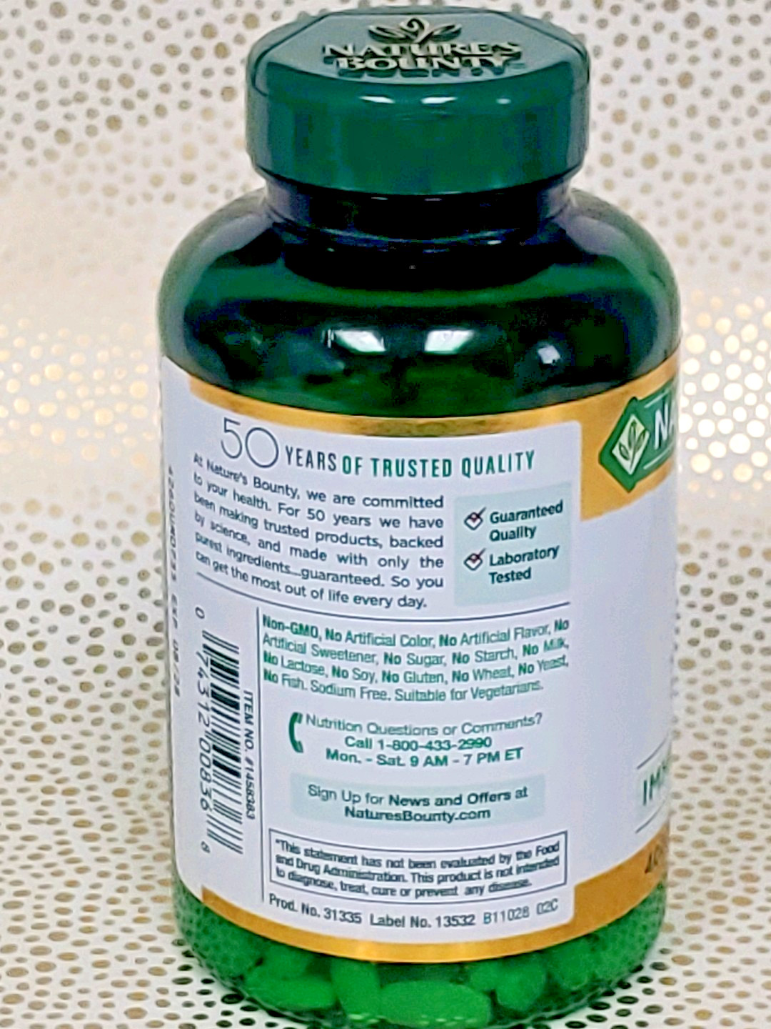 NATURE’S BOUNTY ZINC 50mg 400 ct Tablets Supports ~ Immune Health ~ Exp. 08/2028