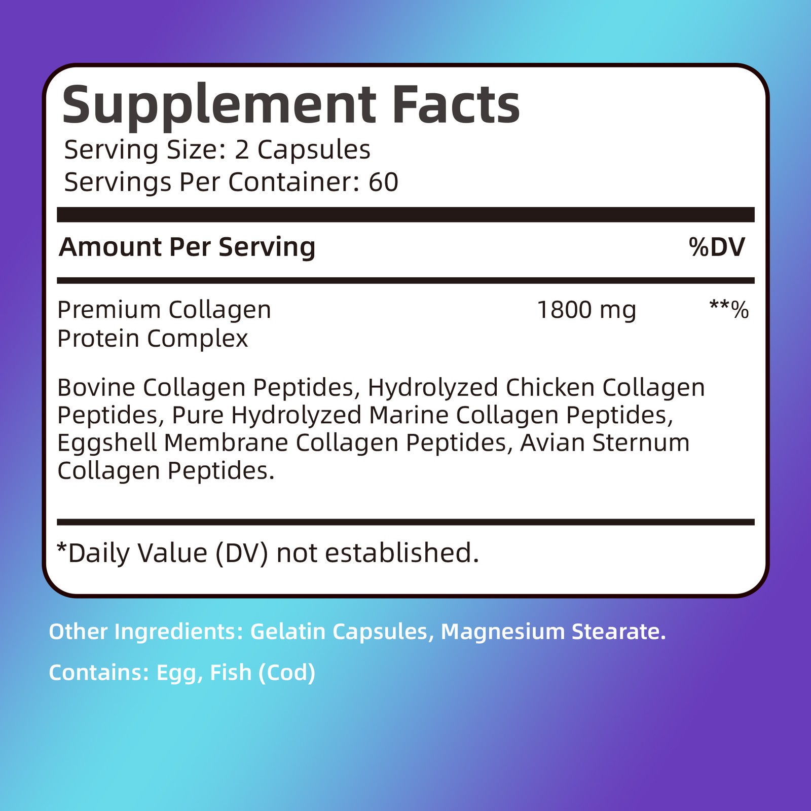 Collagen Peptides 240pcs-Promotes Collagen Production,Improves Skin,Joint Health