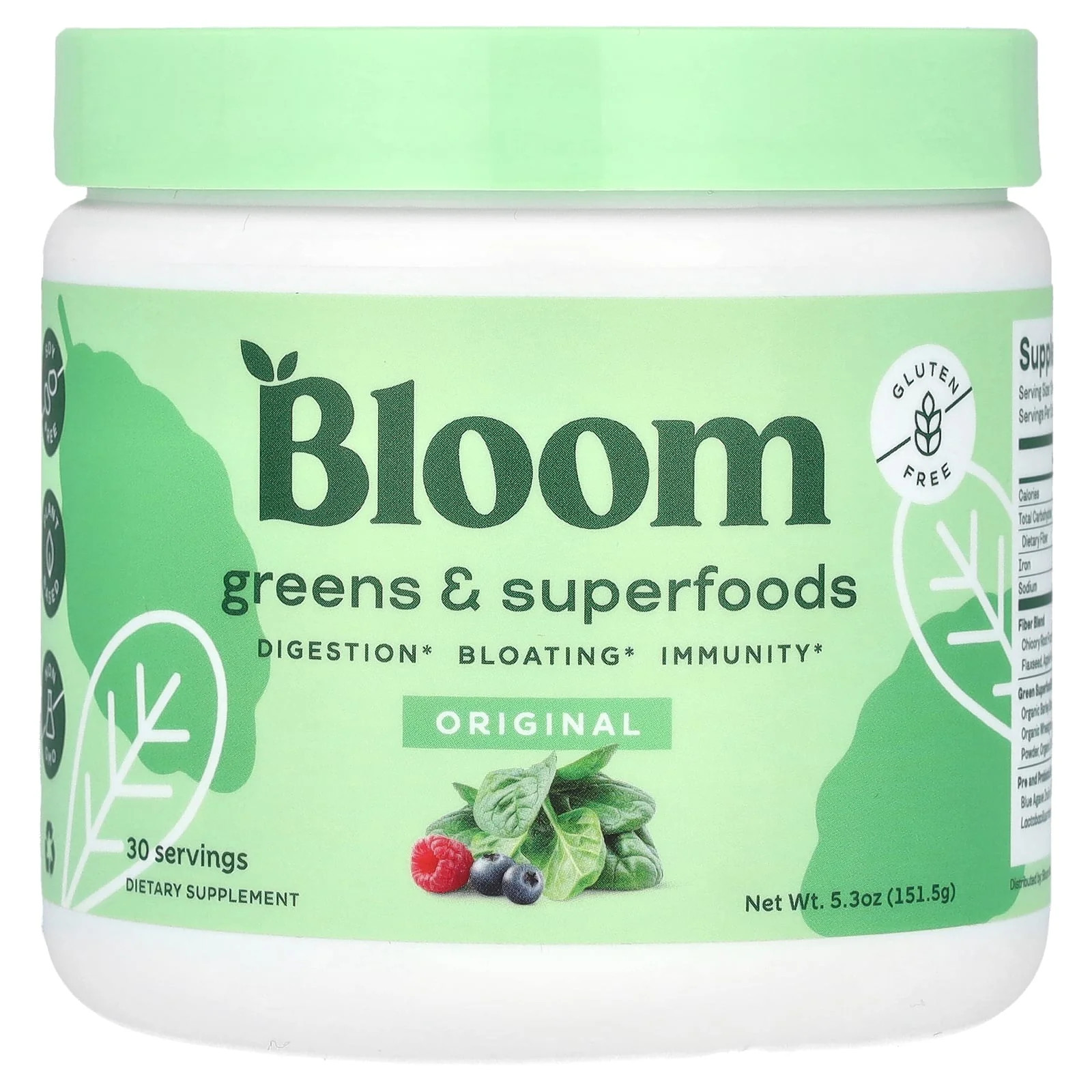 2 X Bloom, Greens & Superfoods, Original , 5.3 oz (151.5 g)