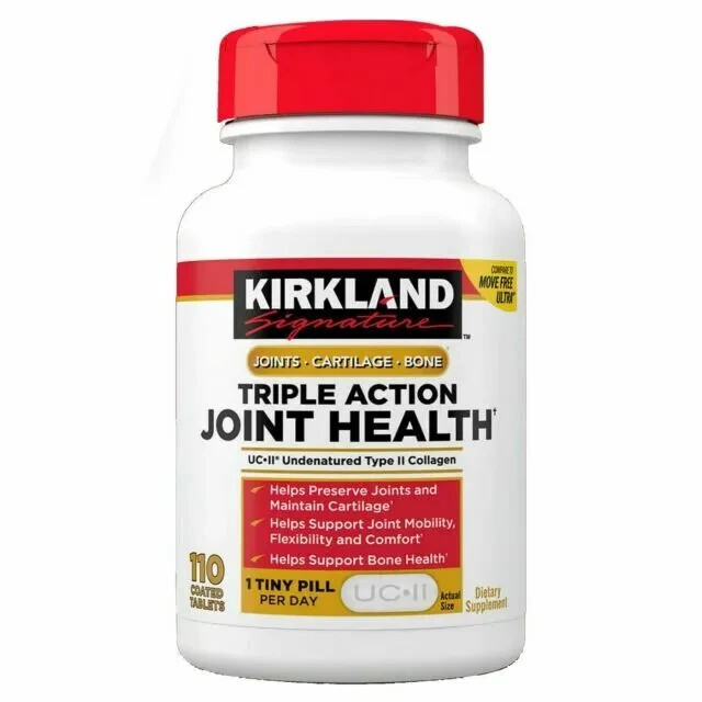 Kirkland 110ctTriple Action Joint Health w/Collagen Exp 3/26 Free Shipping