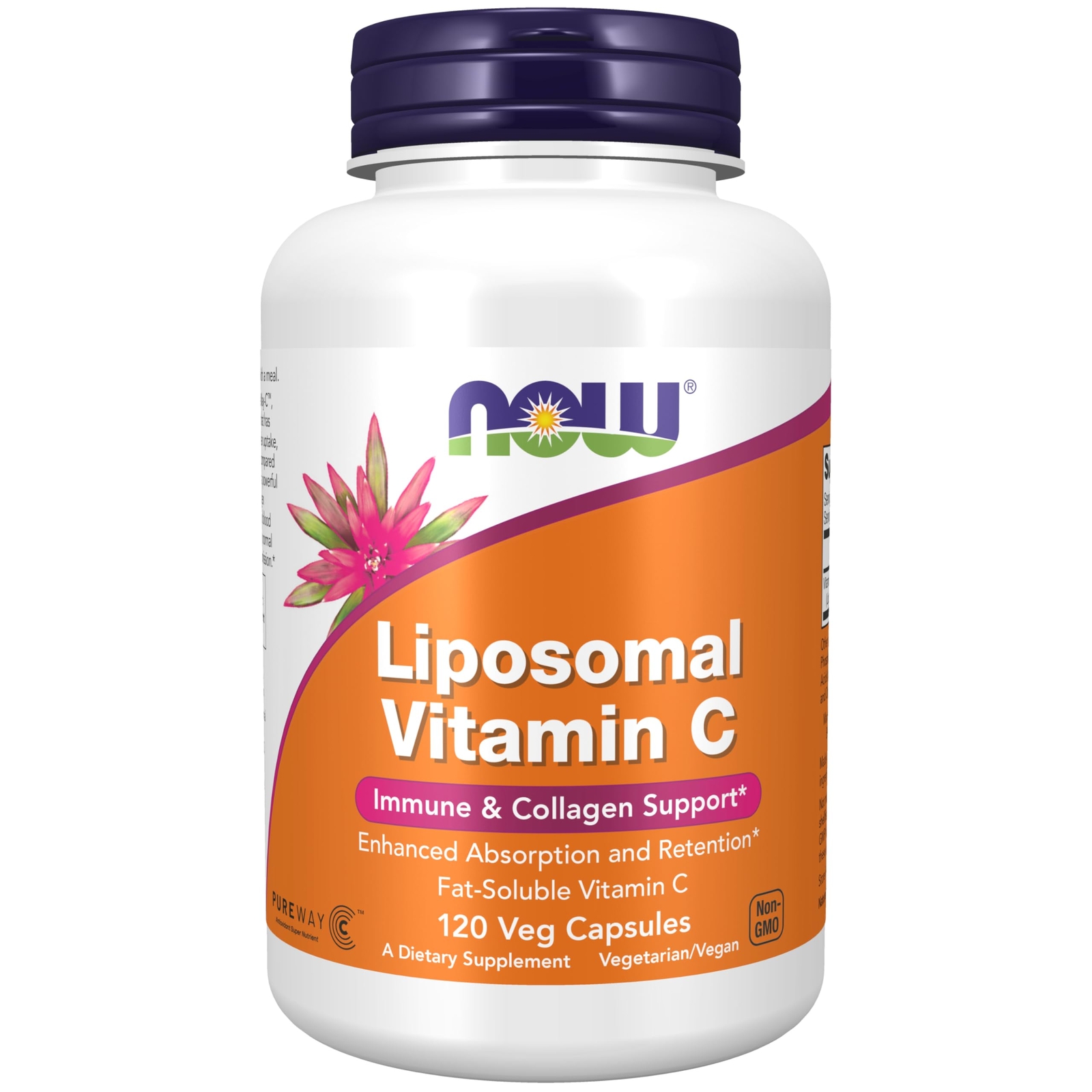 Liposomal Vitamin C 120 Count Enhanced Absorption Immune Collagen Support