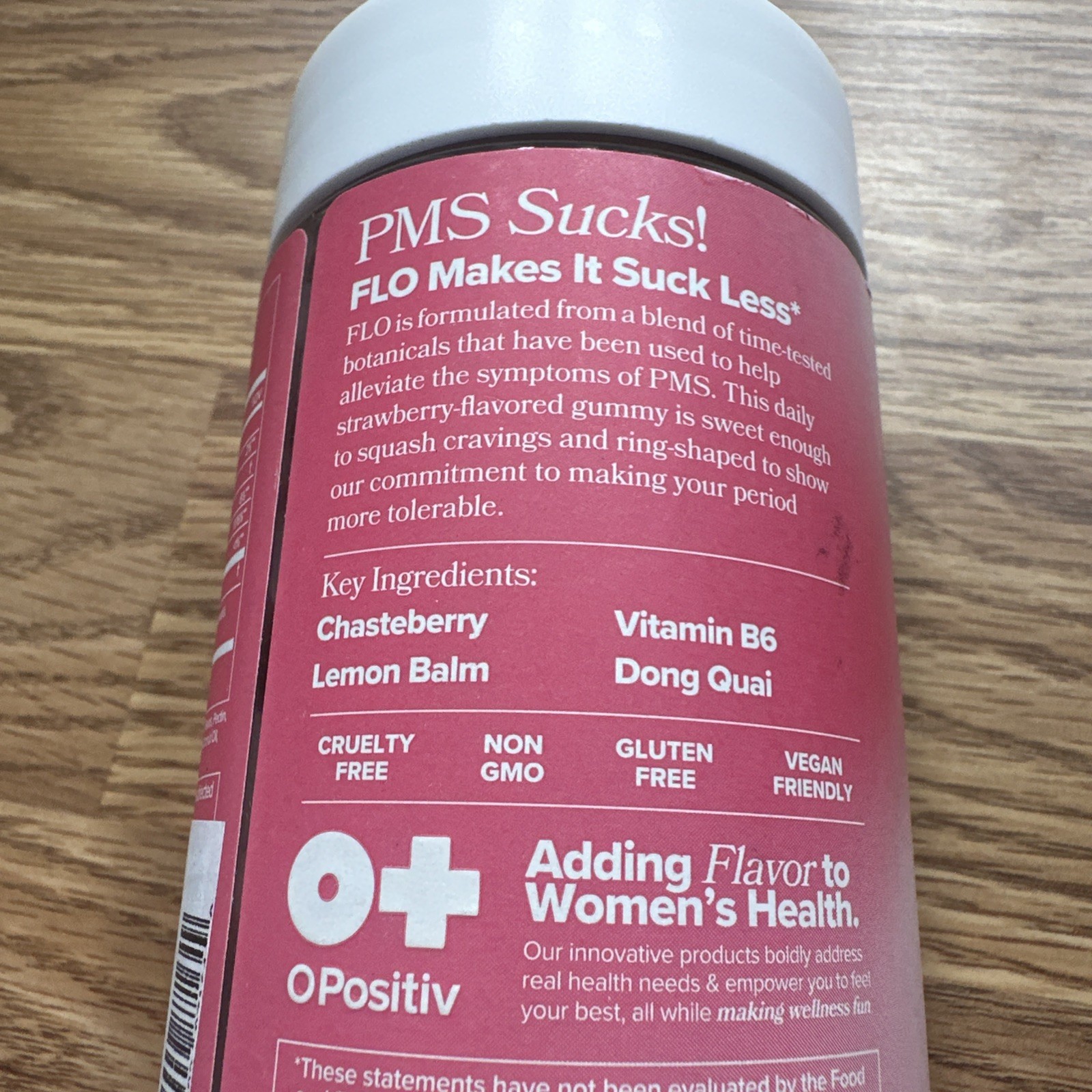 O Positiv FLO PMS Gummy Vitamins for Women with PMS 60 Gummies 6/2026