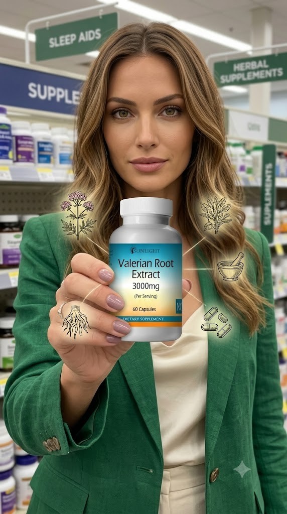 Valerian Root Capsules 3000mg serving – Gluten Free
