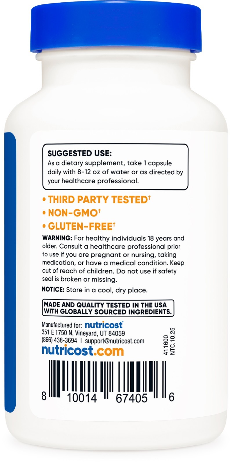 Nutricost Soy Isoflavones 150mg, 180 Veggie Capsules