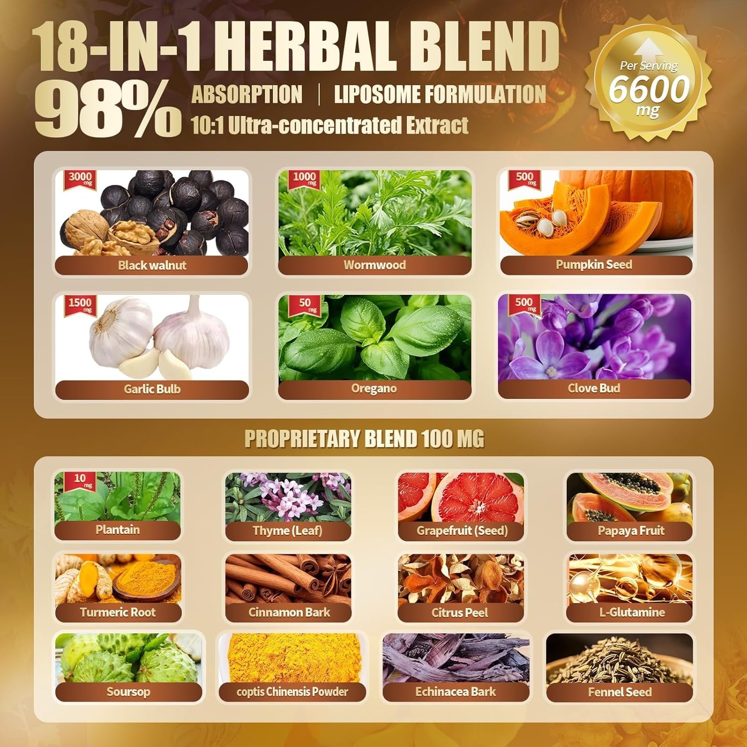 240 Softgels of 18-in-1 Black Walnut & Wormwood Cleanse – 80 Day Digestive Detox