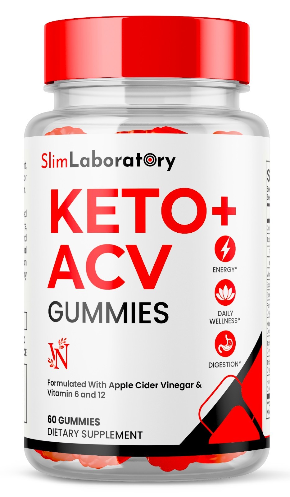Slim Laboratory Gummies – Keto ACV Supplement for Energy & Weight Loss 60ct