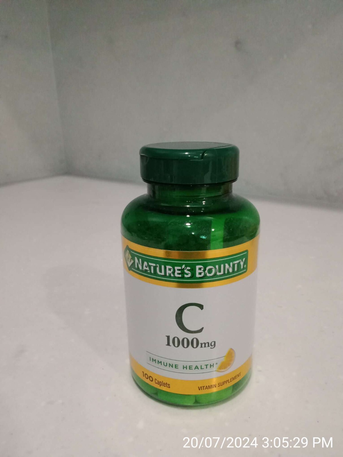 Nature’s Bounty Vitamin C Supplement – 100 Caplets at 1000mg each