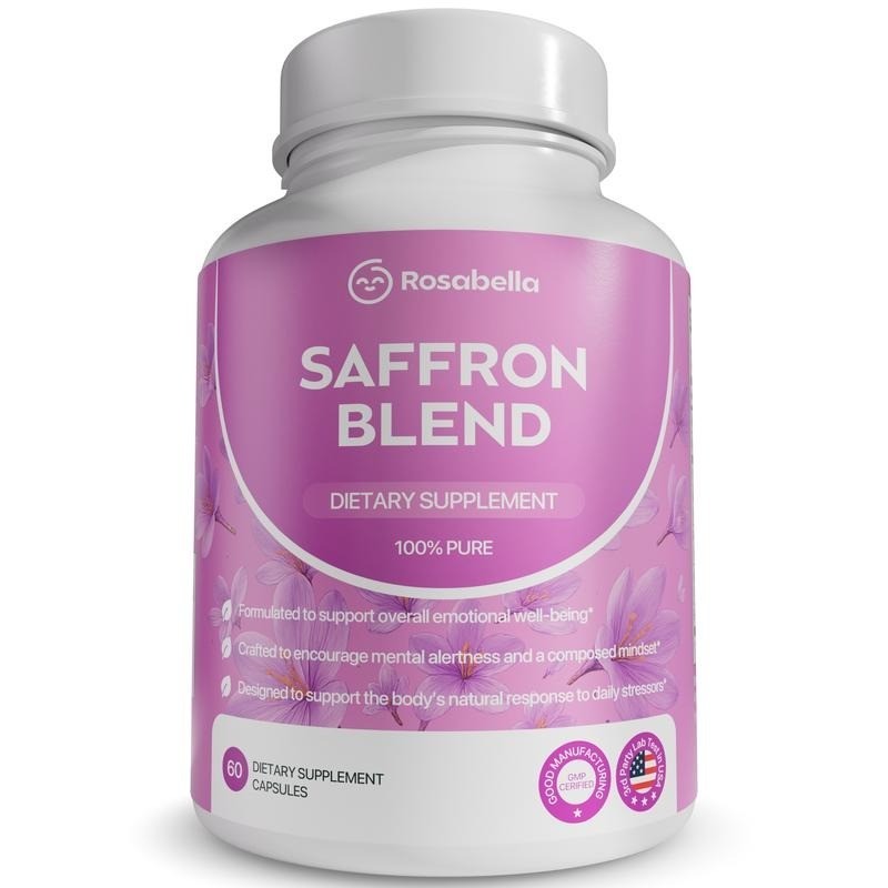 Rosabella [88mg] Supplement Saffron for Mental Clarity, Digestion, Positive Mood