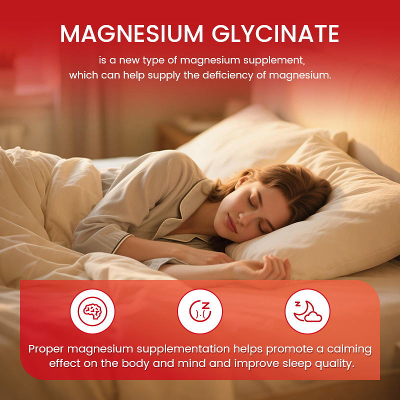 Magnesium Glycinate Gummies For Bone,Heart,Muscle,Nervous System Health 500Mg