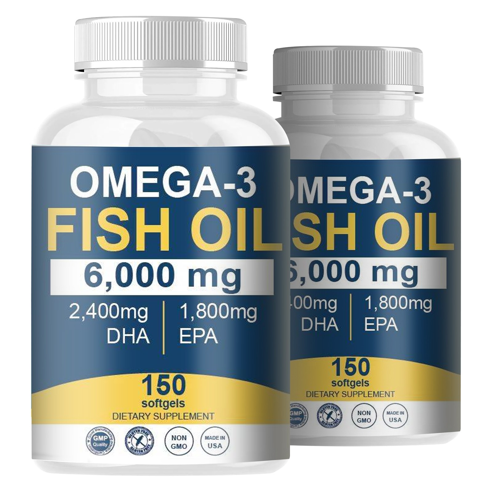 5PCSOmega Marine Brain, 6000 Mg Oil with EPA Max DHA Aids – 3 Liver,immune
