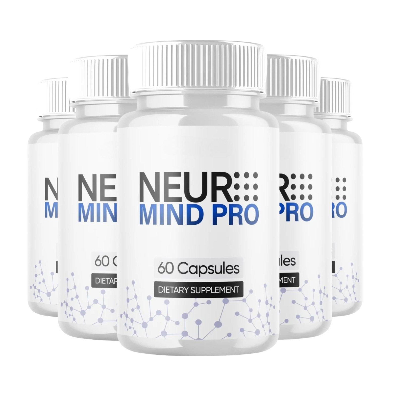 5-Pack Neuro Mind Pro Capsules – NeuroMind Pro Supports Brain Health – 300 Caps