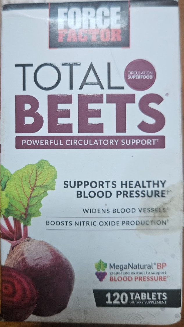Total Beets Circulation Superfood with Blood Pressure Support 120ct Exp. 10/27