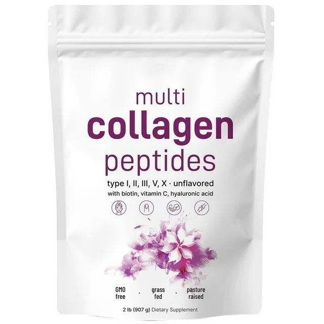 Multi Collagen Powder 2 lb – Hydrolyzed Protein Peptides