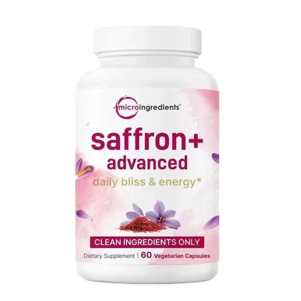 Micro Ingredients Saffron+ Advanced Supplements 60 Veggie Capsules 10-in-1 NEW