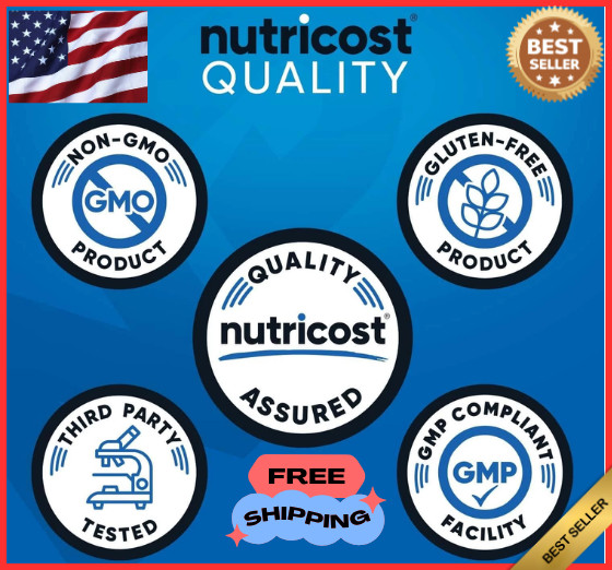 Nitric Oxide Booster 2250Mg, 180 Capsules – 750Mg per Casule, 60 Servings – Glut