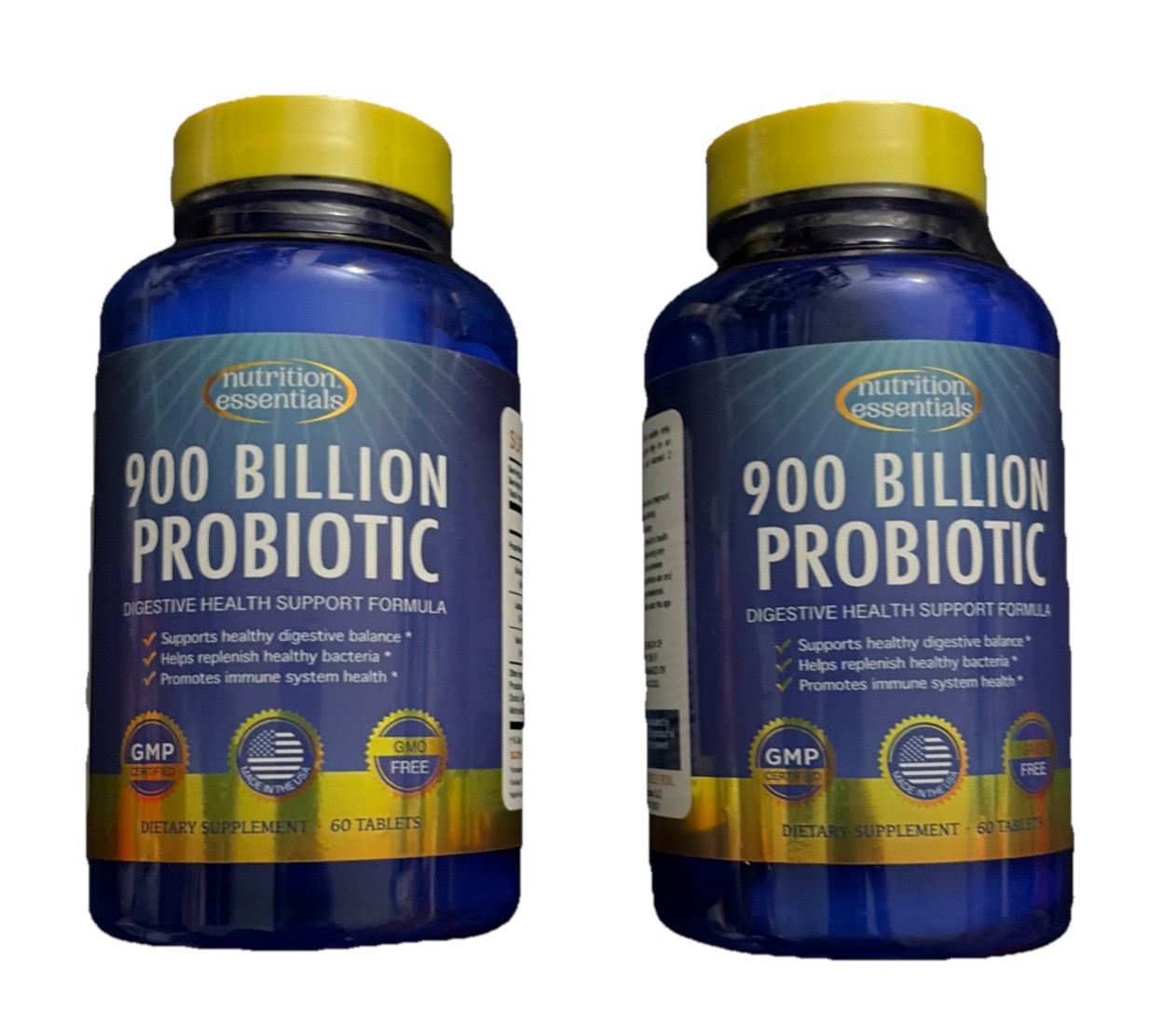 Lot Of 2 Probiotics for Women and Men – With Prebiotic Fiber and Natural Lactase