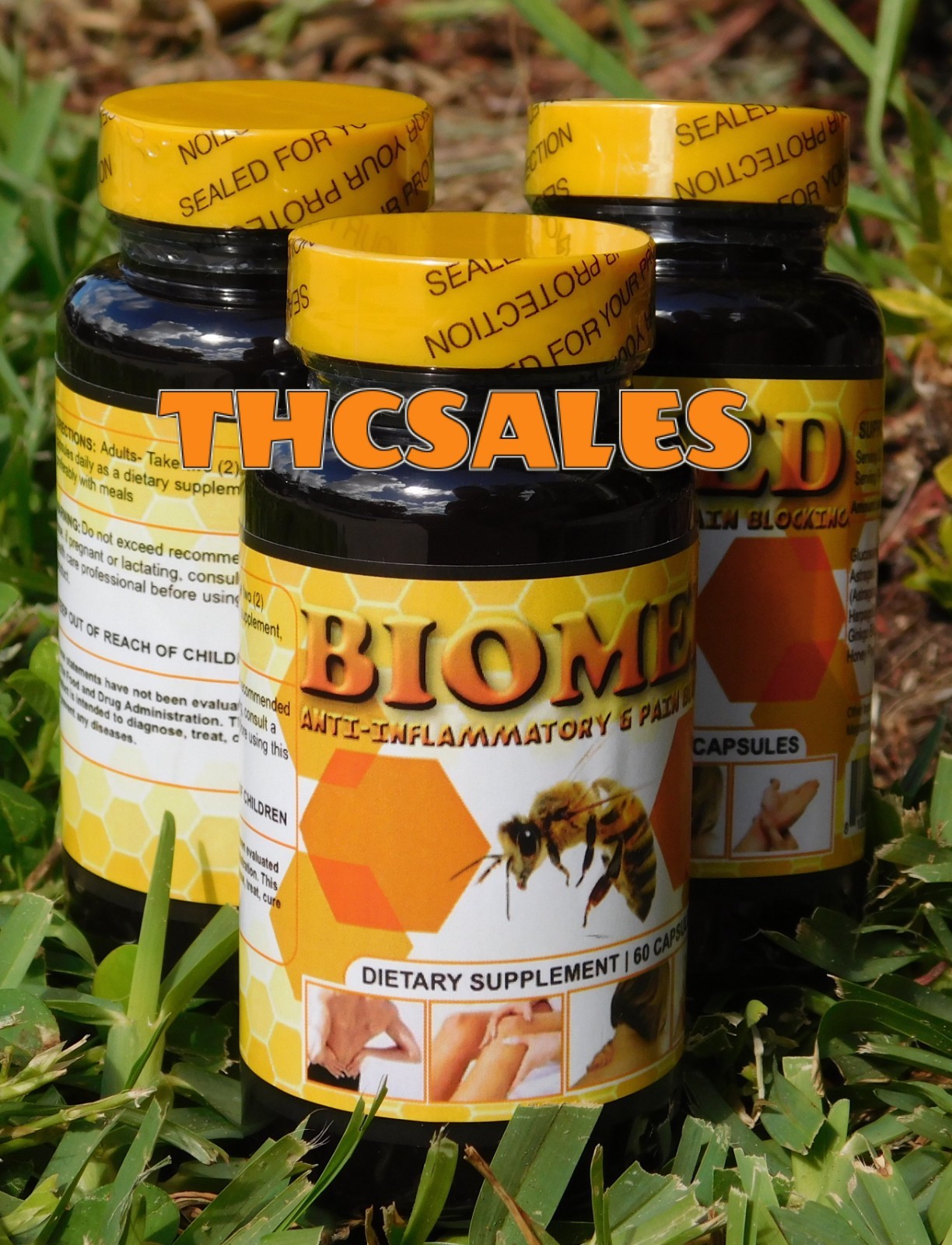 3 Biomed Arthritis Relief Anti-Inflammatory BioBee Therapy Pain Blocking Pills