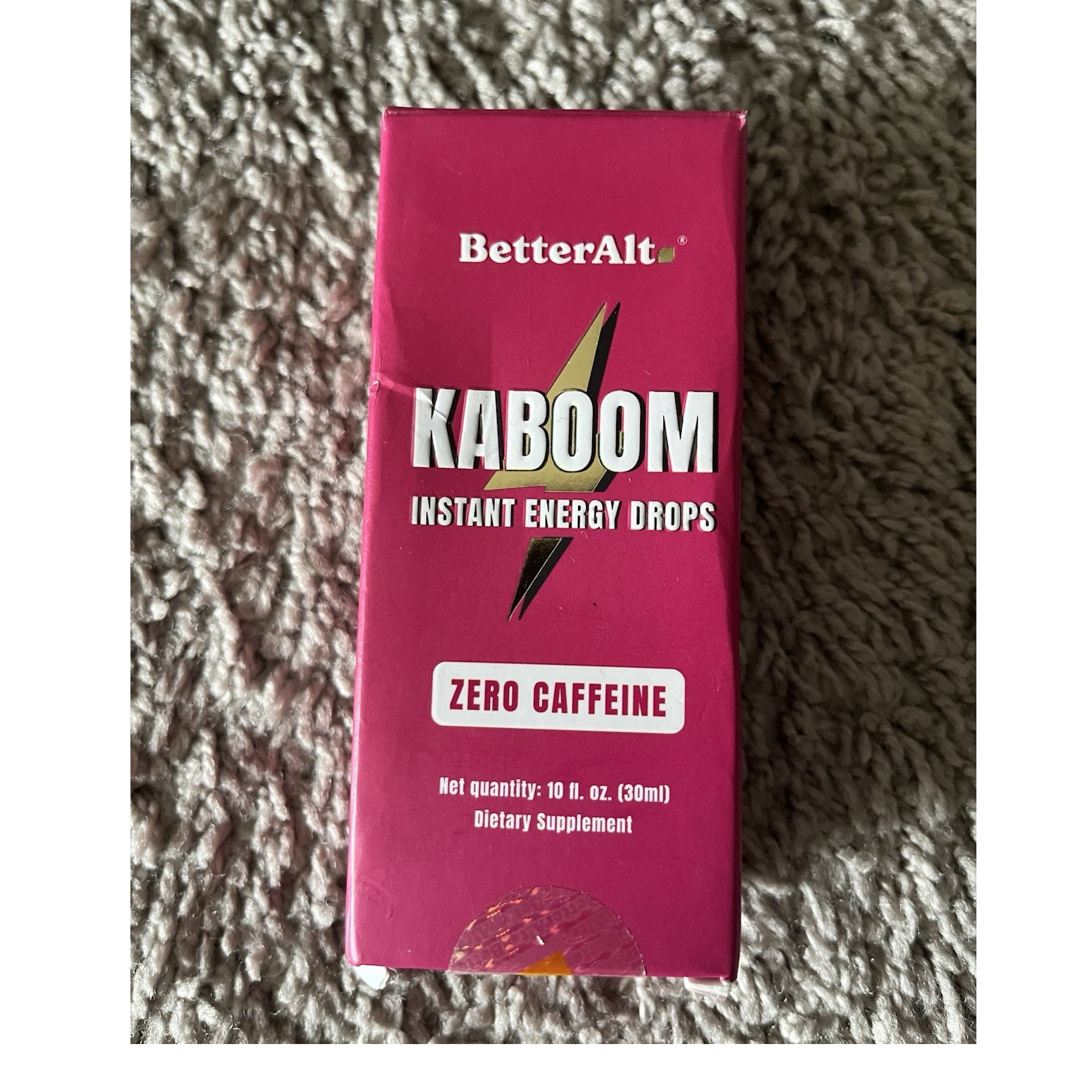 BetterAlt Kaboom Instant Energy Drops Caffeine-Free Endurance 10 fl. oz. (30ml)